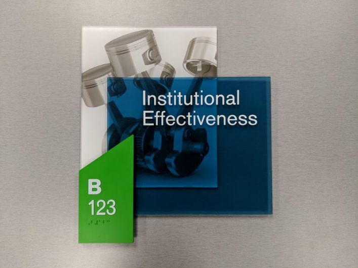 Institutional Effectiveness Room Signage