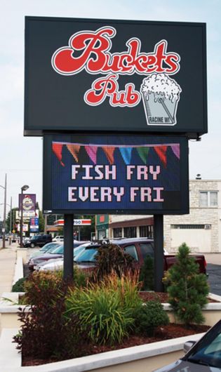 Bucket's Pub Message Center - Racine, WI